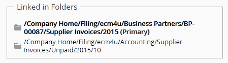 Linked in Folders